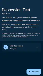 Depression Test screenshot