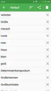 Deutsch Wörterbuch screenshot