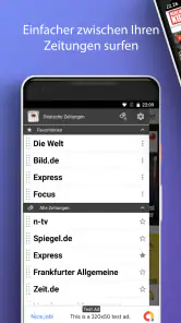 Deutsche Zeitungen screenshot