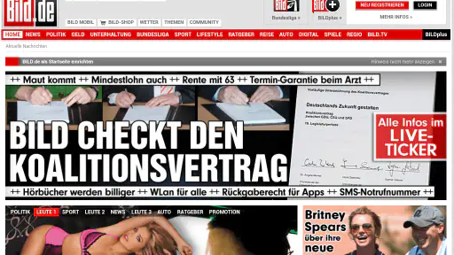 Deutsche Zeitungen screenshot