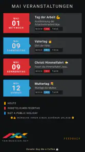 Deutschland Feiertag Kalendar screenshot