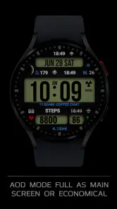 Dgt BigMod Informer Watch face screenshot