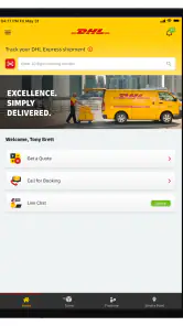 DHL Express Mobile screenshot