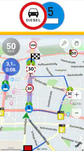 Dieselfahrverbote Routenplaner screenshot