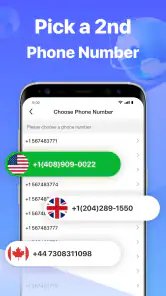 Dingtone: zweite Telefonnummer screenshot