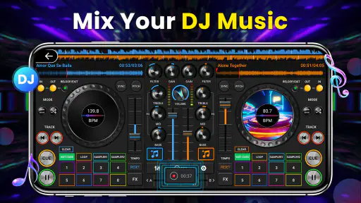 DJ-Musikmixer - 3D-DJ-Remix screenshot