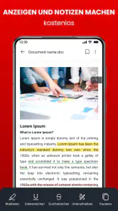 Dokumentenleser für Android screenshot
