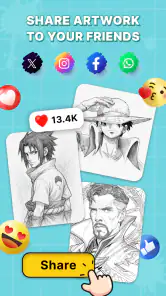 Draw Anime: AR Sketch App screenshot