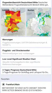 DWD FlugWetter screenshot