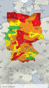 DWD FlugWetter screenshot