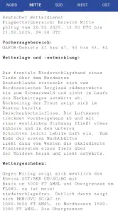 DWD FlugWetter screenshot