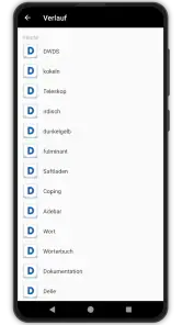 DWDS screenshot