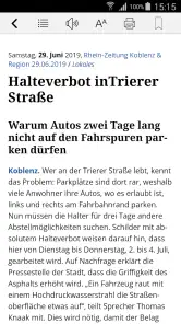 Rhein-Zeitung E-Paper & News screenshot