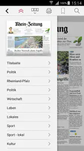 Rhein-Zeitung E-Paper & News screenshot