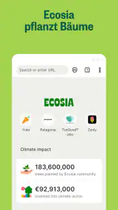 Ecosia - Internet Webbrowser screenshot