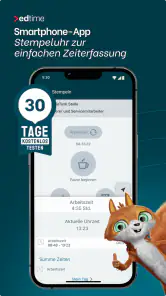 edtime Mitarbeiter-App screenshot