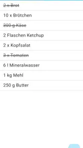 Einfacher Einkaufszettel screenshot