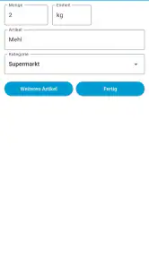 Einfacher Einkaufszettel screenshot