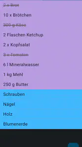 Einfacher Einkaufszettel screenshot