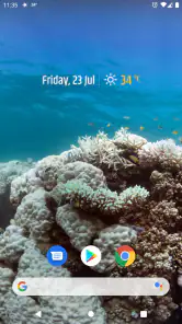 Einfaches Wetter und Uhr screenshot