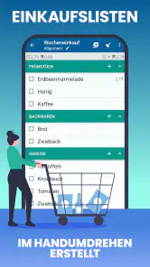 Einkaufsliste — Lister screenshot