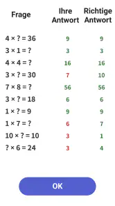 Einmaleins Mathe - Trainer 1x1 screenshot