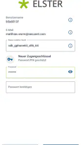 ElsterSecure - sicherer Login screenshot