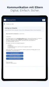 Elternnachricht screenshot