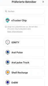 eTrucker screenshot