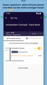 Eurail/Interrail Rail Planer screenshot
