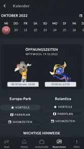 Europa-Park Hotels screenshot