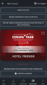 Europa-Park Hotels screenshot