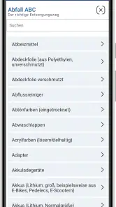 EVS Abfall-App screenshot