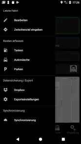 Fahrtenbuch screenshot