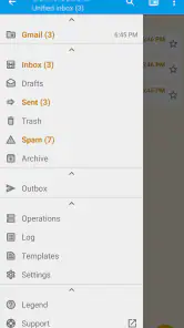 FairEmail, privacy aware email screenshot