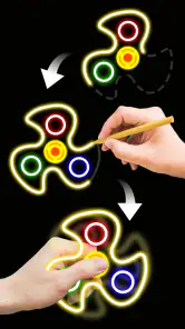 Fingerspinner: Glow Art Draw screenshot