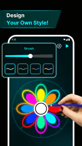 Fingerspinner: Glow Art Draw screenshot