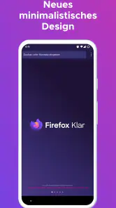 Firefox Klar Browser screenshot