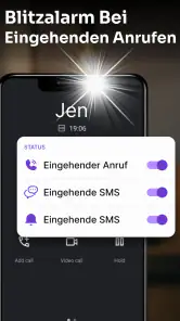 Flashlight : SMS & Call Alert screenshot