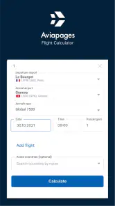Flight Time Calculator screenshot