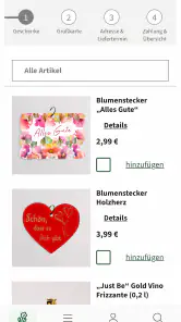 FloraPrima Blumenversand screenshot