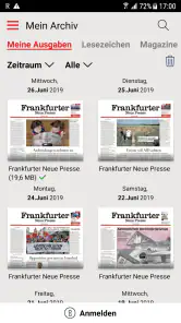FNP Zeitung screenshot