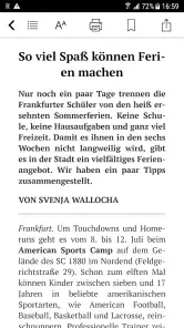 FNP Zeitung screenshot