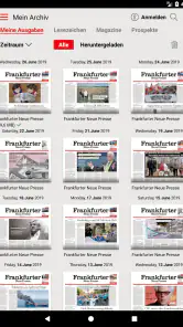 FNP Zeitung screenshot