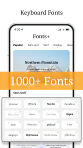 Fonts+ : Schriftart-Tastatur screenshot