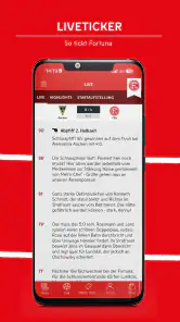 Fortuna Düsseldorf App screenshot