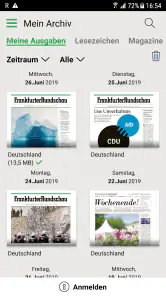 FR Digitale Zeitung screenshot