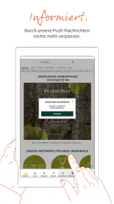 Frankonia - Online-Shop screenshot
