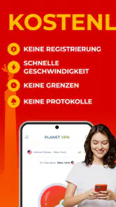 Free VPN Kostenlos Planet VPN screenshot