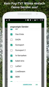 Fussball im TV live screenshot